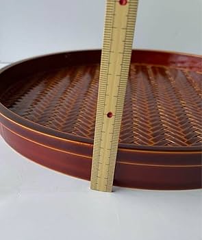 Amazon｜飛騨春慶塗り 網代編み お盆 30cm 箱入り｜儀礼用お盆