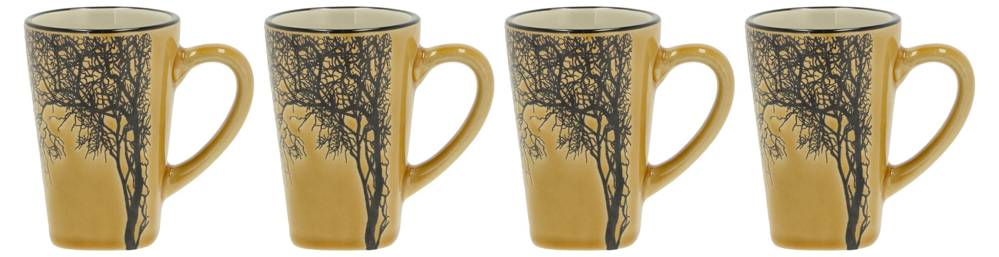 Villa Collection Golden Yellow Hela Espresso Cup Dia. 5,5 X 8 Cm 0,1 Liter 4 Pcs