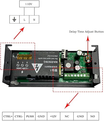 Miniatura 6 de Sistema de control de acceso a la puerta 600lb Kit de cerradura magnética eléctrica de la puerta del teclado impermeable tarjeta de identificación