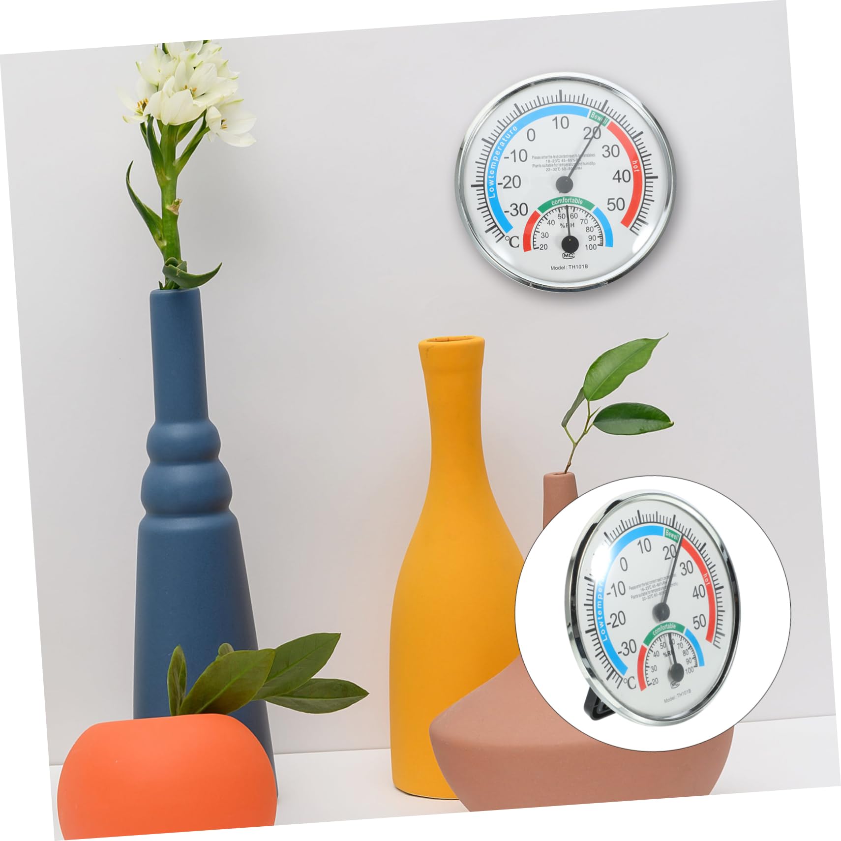 Sosoport 3 Pz Termometro da giardino termometro da parete in plastica misuratore di umidità digitale igrometro termometro esterno termometri digitali termometro preciso termometro sospeso