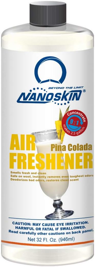 Nanoskin Concentrated Air Freshener – JASMINE - Emits Fragrant Scent with Odor Eliminator into The Air to Freshen Interior | Adjustable Dilution up to 9:1 | For Automotive, Home, Office & More, 32 Fluid Ounces