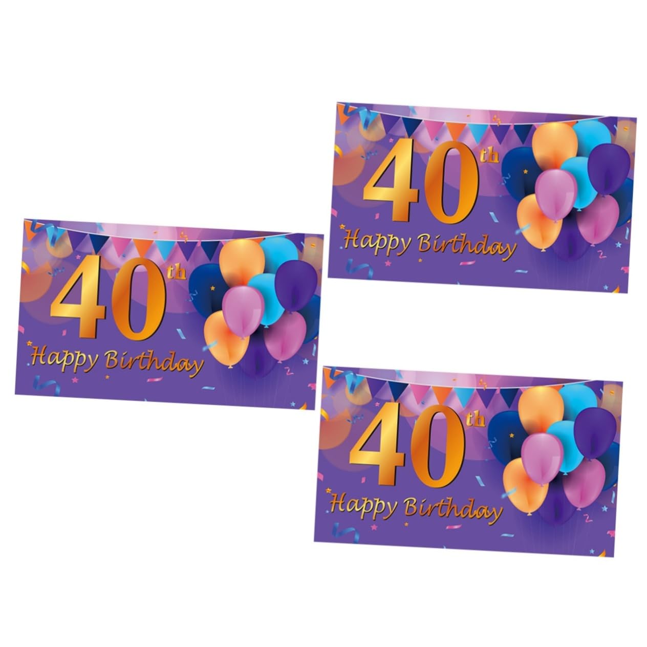 Gatuida 3pezzi Decorazioni Premium Per Compleanno Striscione Design Accattivante Per e Speciali