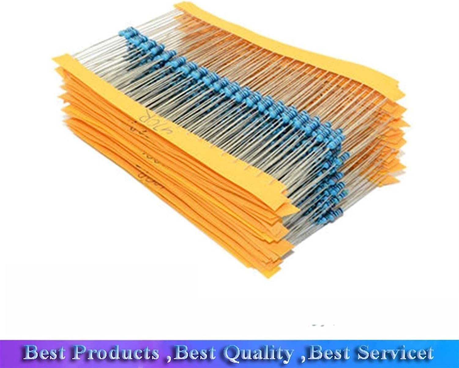 600 Pz/Set 1/4 W Resistenza, 1 Percento 30 Tipi di Assortimento di Resistenze a Film Metallico Kit Resistori Resistenza