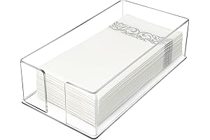 Acrylic Guest Towel Napkin Holder for Modern Bathroom Storage