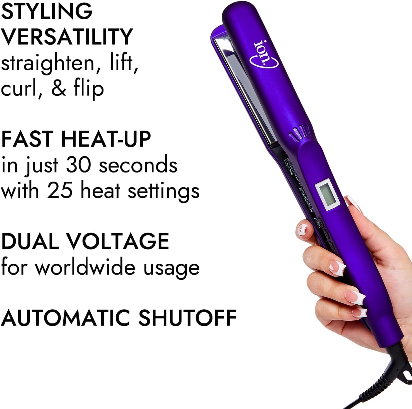 Inch Ion Titanium Platinum Gator Flat Iron Brazil Ubuy