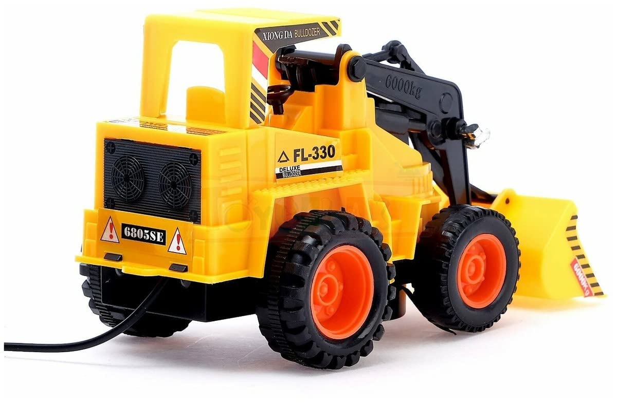 VELOCIOUS Toy Remote Control Battery Operated Plastic Truck Toy for Kids Yellow 2