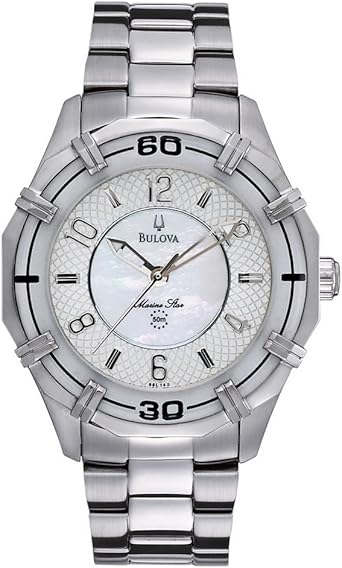 Amazon.com: Bulova Marine Star Ladies Watch 96L145 : Clothing, Shoes \u0026  Jewelry