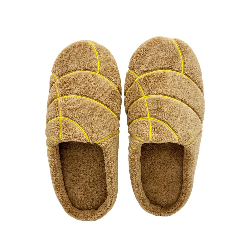 Onngaku Mexican Concha Slippers for Women Men Concha Pantuflas Soft Plush House Slippers for Indoor Use