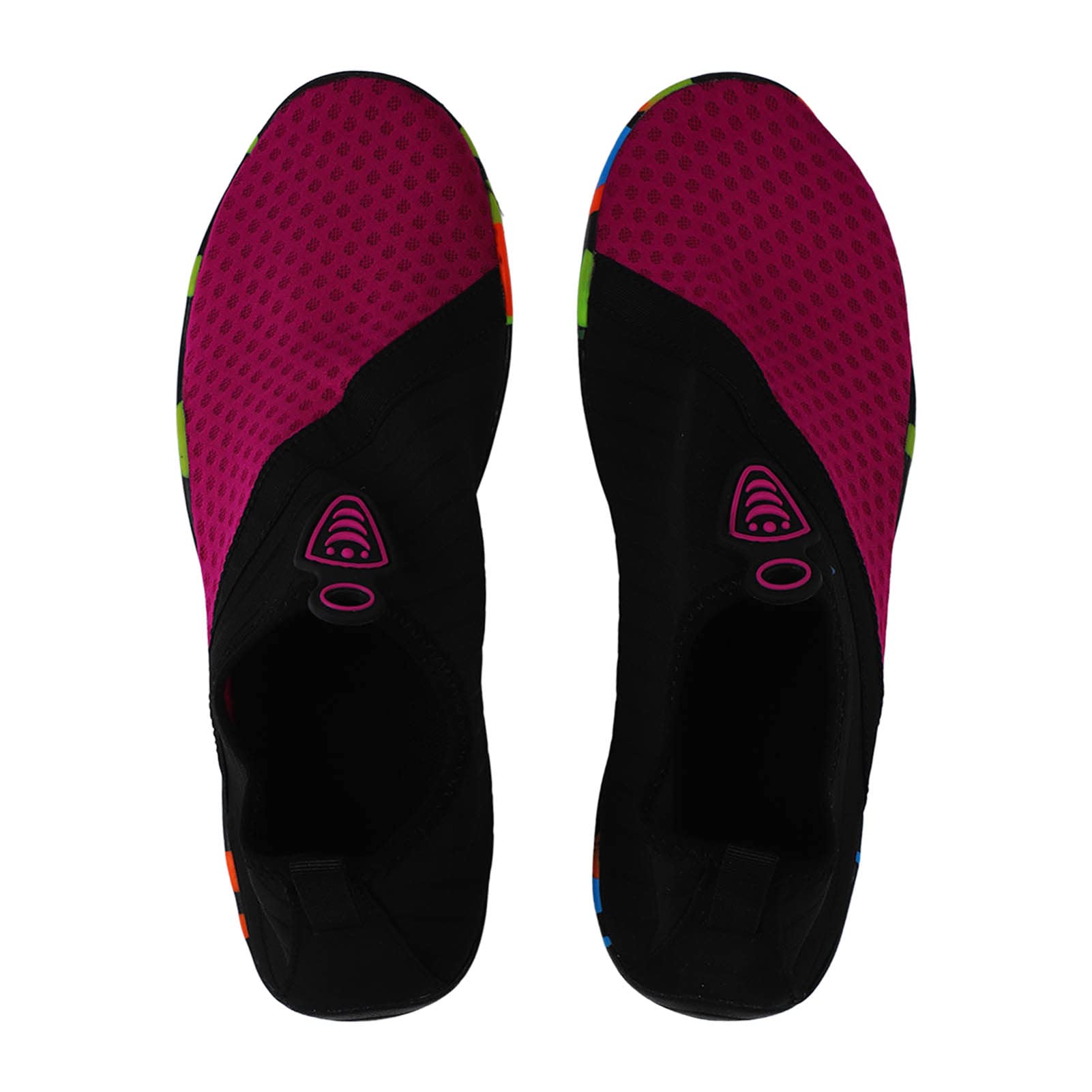Men Women Beach Shoes,Antiskid Water Socks,Quick Dry Elastic Shoes for Surf Fishing Water Park,Adult Soft Sole Beach Shoes Elastic Fabric, Rubber (Size 39) Purple