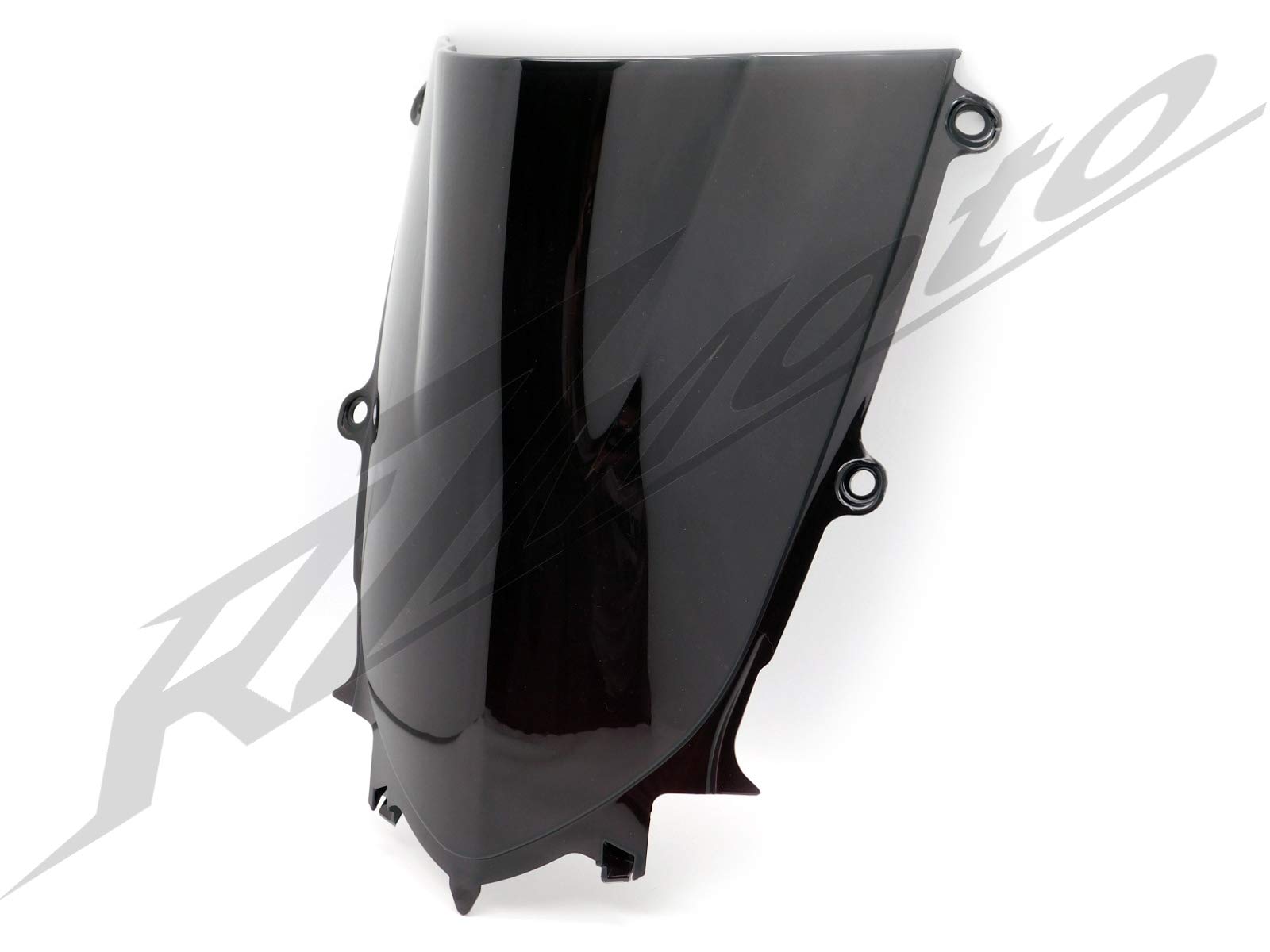 Protek ABS Plastic Injection Black Smoke Double Bubble Transparent Windscreen Windshield for 2017 2018 2019 2020 2021 2022 Yamaha YZF R6