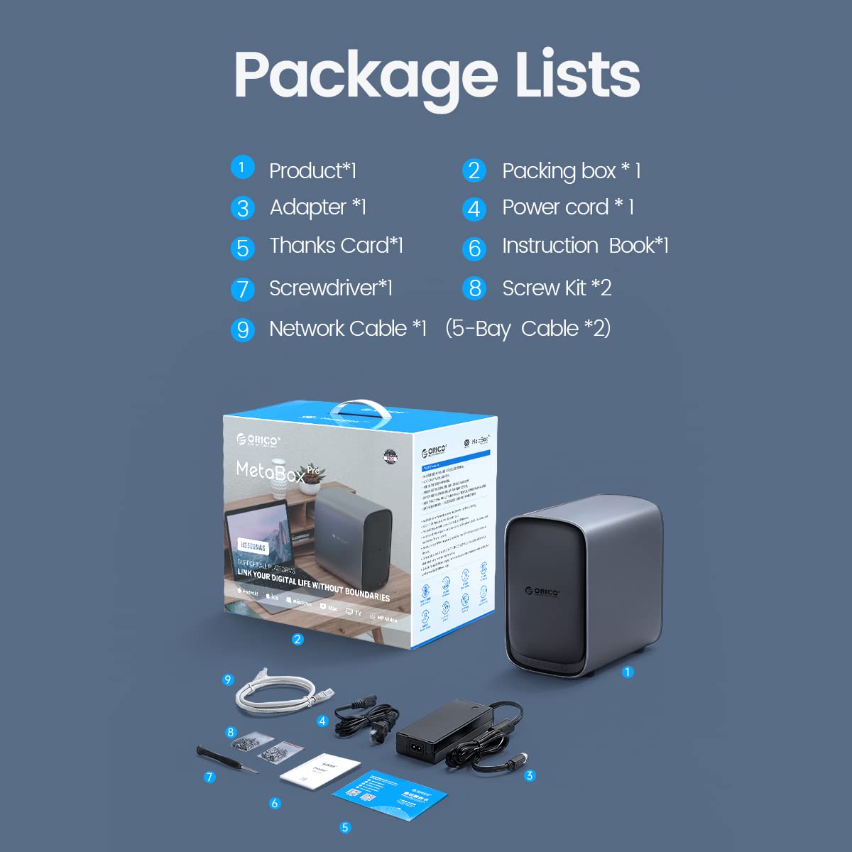 Amazon.com: ORICO Private Cloud Storage Server, 2 Bay NAS 