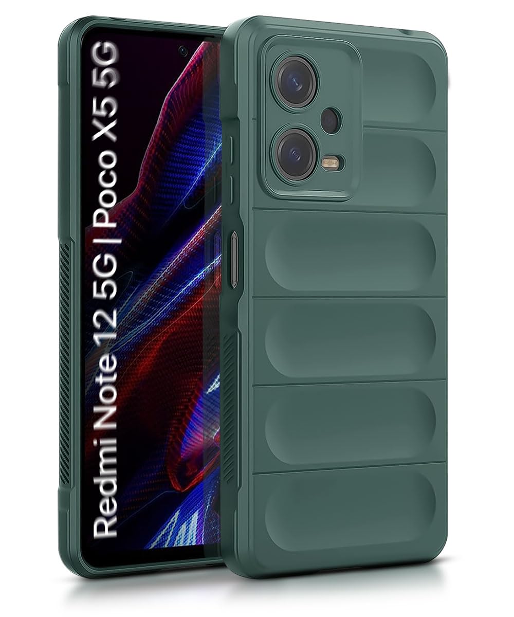 WOW IMAGINE Ultimate Silicon Back Cover Case for Redmi Note 12 5G | Poco X5 5G | Military Grade Drop Protection Shockproof | Anti-Slip Grip | Scratch Proof Micro-Fibre Cloth Inside (Forest Green) (B0C9HQ711Y) Amazon Price History, Amazon Price Tracker