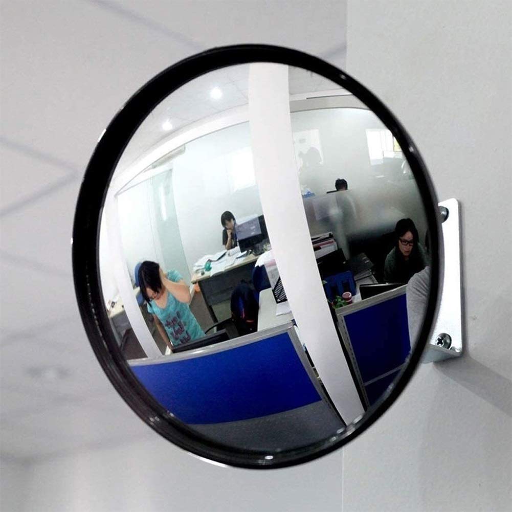 Specchio Convesso, Specchio per Traffico, Specchio angolare con Campo visivo Ampio e Leggero, Telaio in PP Rotondo, specchietti per Angoli ciechi (Un Colore 60 cm)