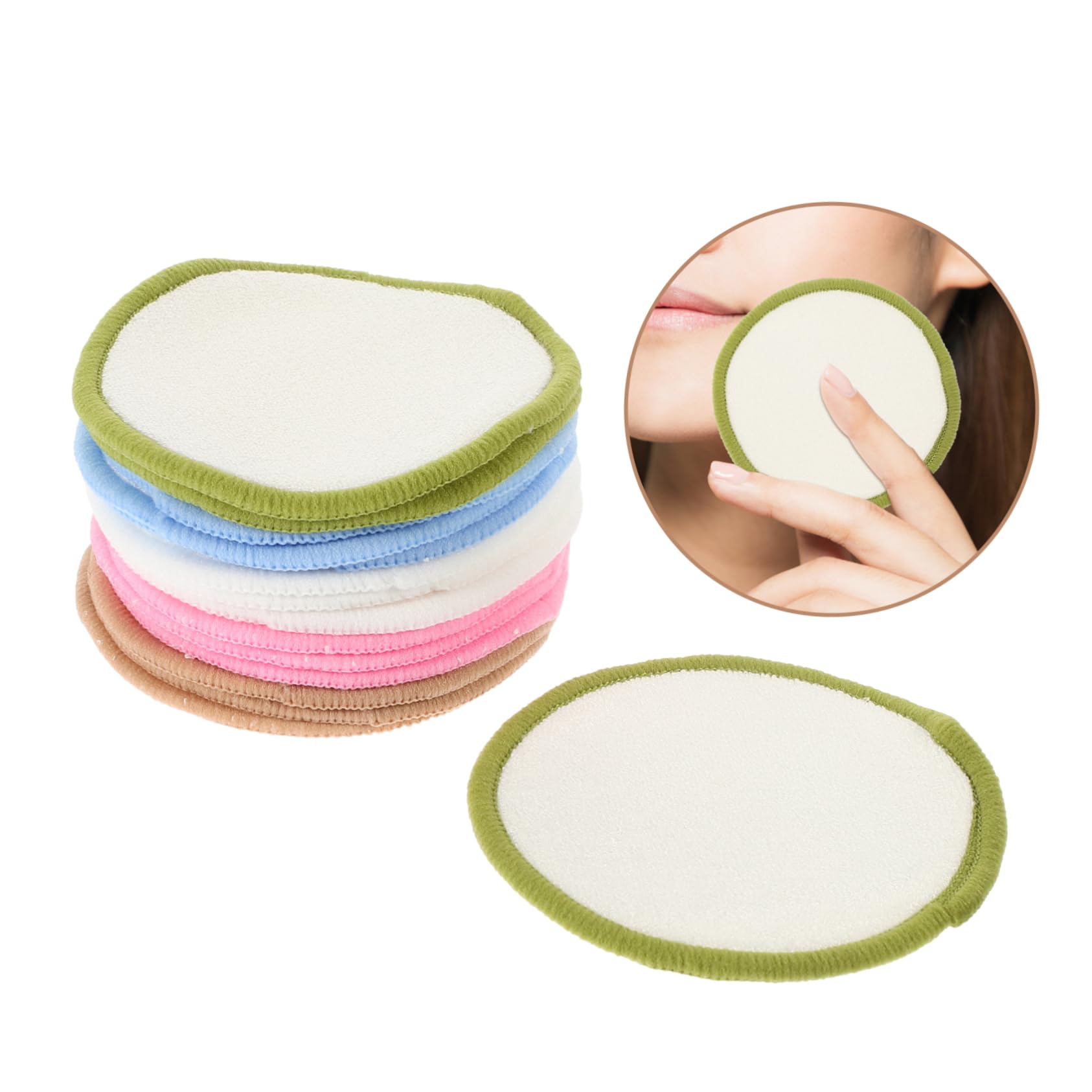 Didiseaon 5 Set Salviette Struccanti Gel Struccante Dischetti Per Il Trucco Dispositivo Di Rimozione Solvente Per Unghie Prendere Pulire Salviette Per Il Trucco Fibra Di Bamboo 15 Pezzi * 5