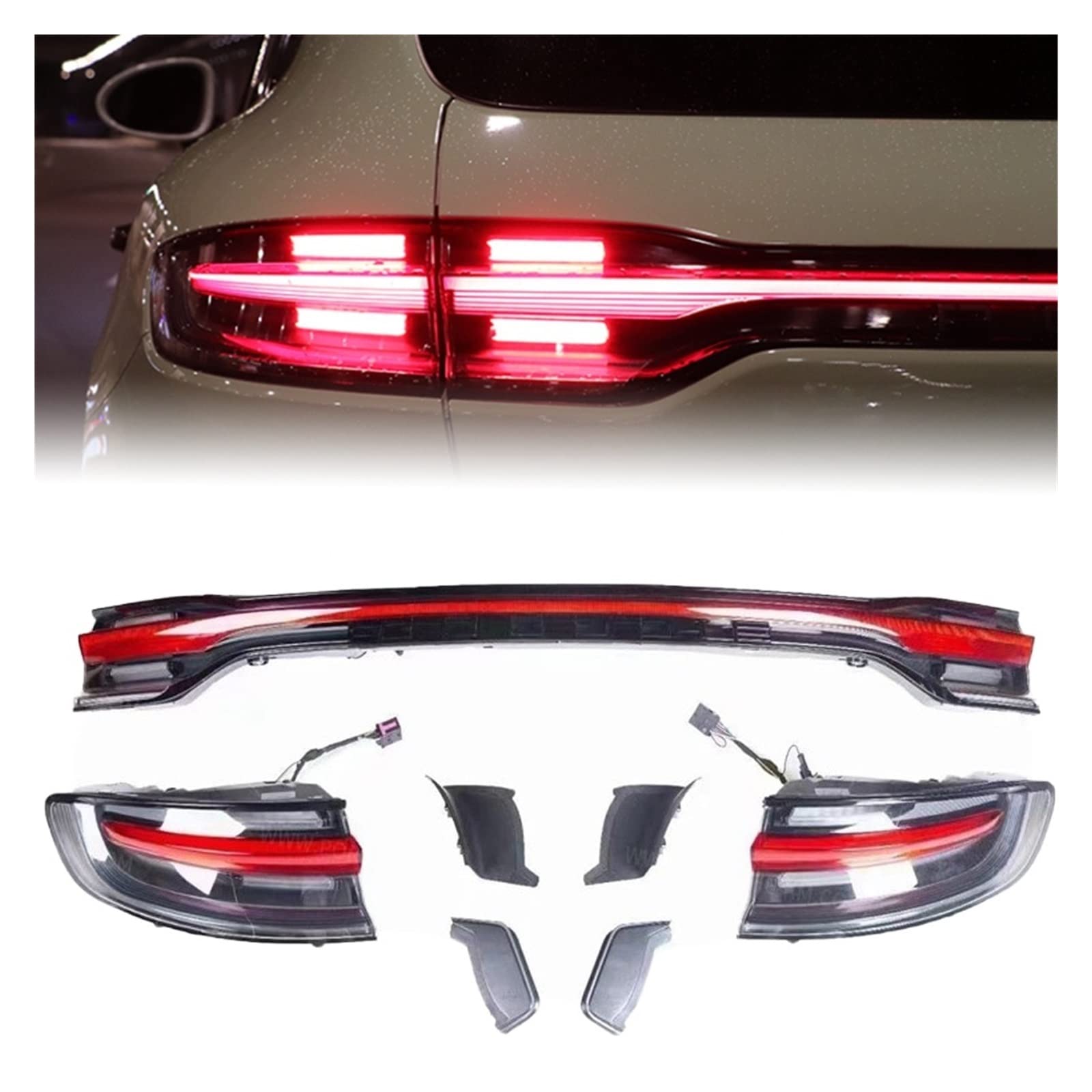 Amazon | 車の Led テールランプ互換ポルシェマカン 2014-2017