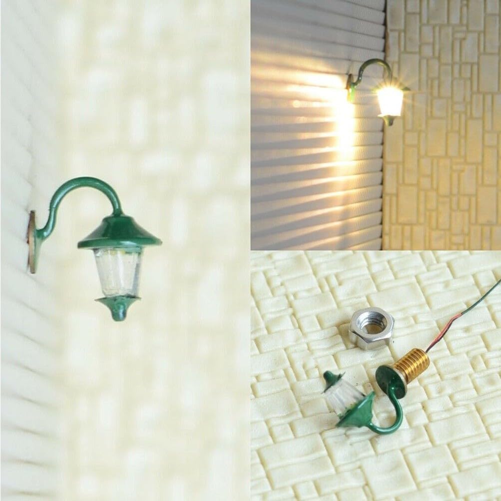 10PCS Model Railway Wall Light, Building LED Street Lamps For H0 Houses, Ho Scale Lights, Miniature Street Lamp, Model Train Lights