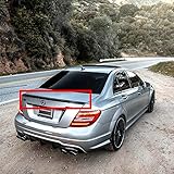 ❤ MODELOS APLICABLES AleróN Trasero De Coche, Ala De Tapa De Maletero, Labio De ExtensióN De Techo Modificado De Fibra De Carbono Universal, Para Mercedes Benz W204 C180 C200 C260 Spoiler 2010-2014