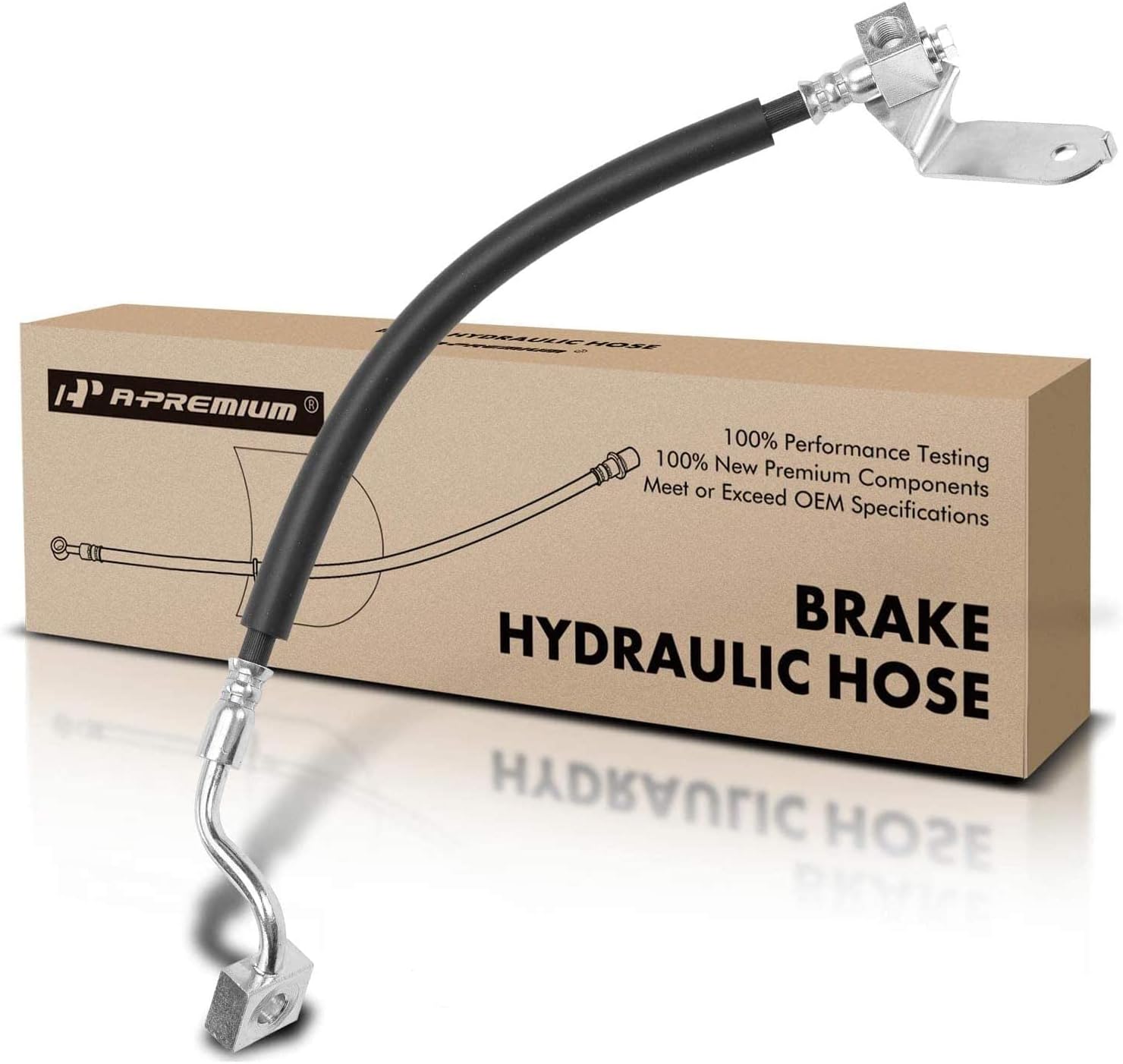 A-Premium Rear Driver Brake Hydraulic Hose Compatible with Select Dodge and Chrysler Models - Charger 2006-2021, Challenger 2010-2015/2018-2021, 300 2005-2018, Magnum 2005-2008 - Replace# 68164513AG