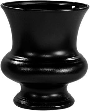 Syndicate Sales 9 1/2" Designer Urn, Black