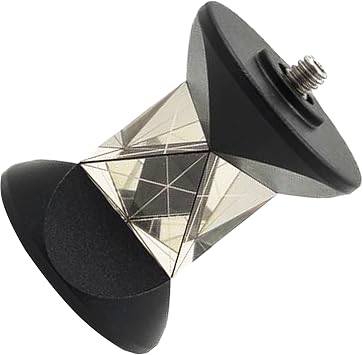 360 Mini Prism Surveying Prism for Total Station, GRZ101 Prism for Leica Silver Coated