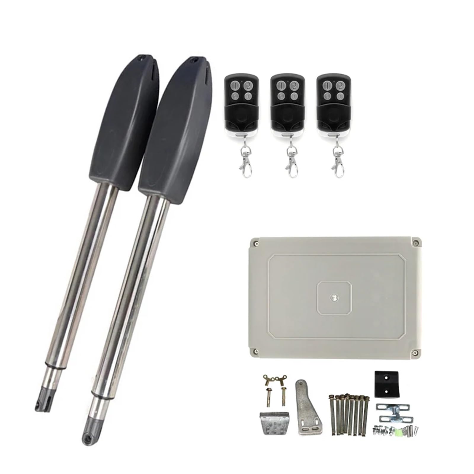400KG Automatic Electric Swing Gate Opener Kit Pull Arm Drive Swing Door Operator Motor Actuator Multi Remote Control Optional(3 Remote)