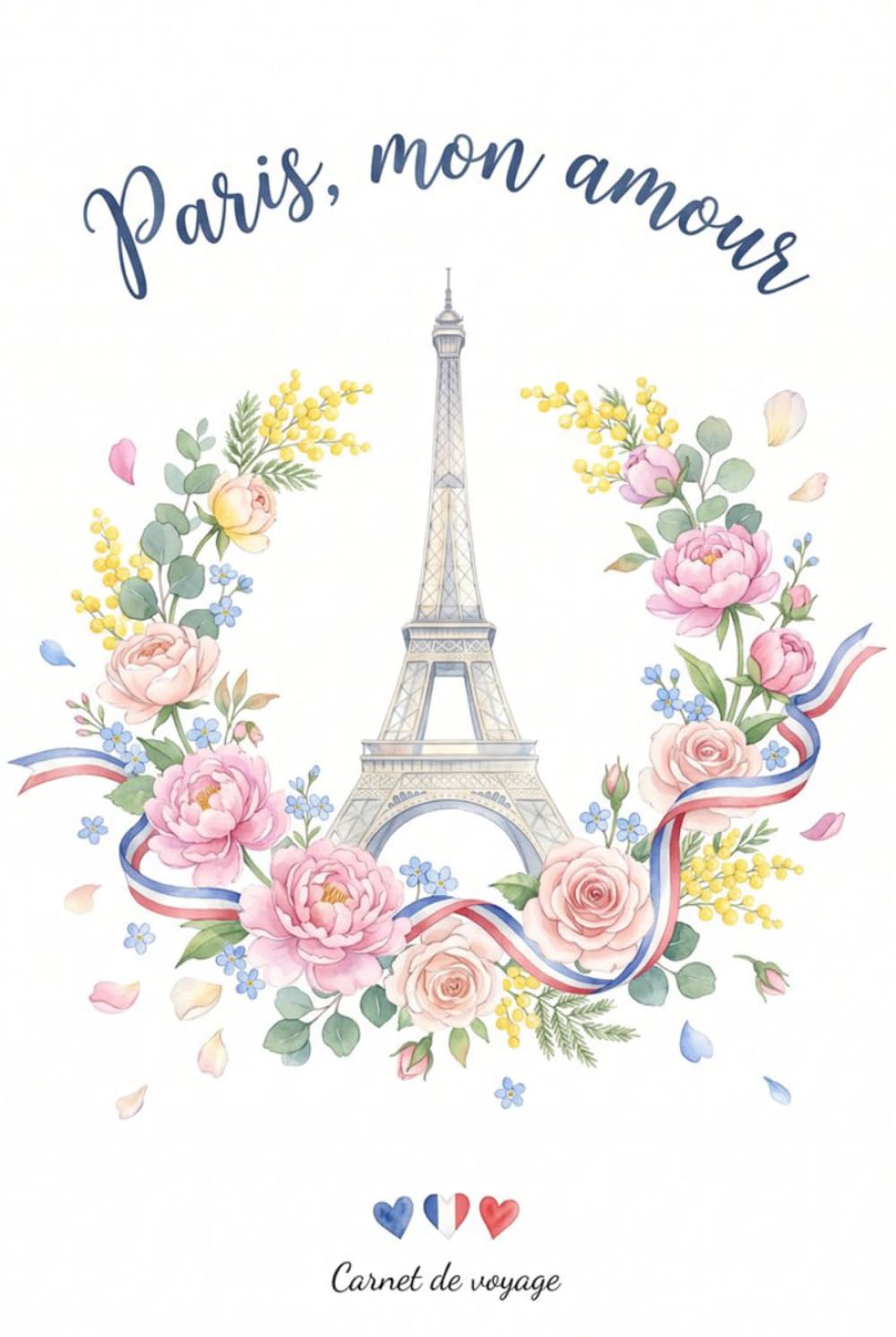 Travel journal Paris mon amour carnet de voyage avec check-lists créatives