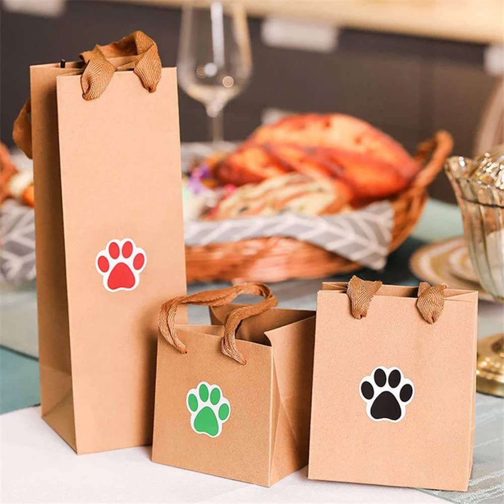 500 Adesivi Zampa Di Cane Colorati – Adesivi Rotondi Per Scrapbooking E Decorazione Fai Da Te - 2