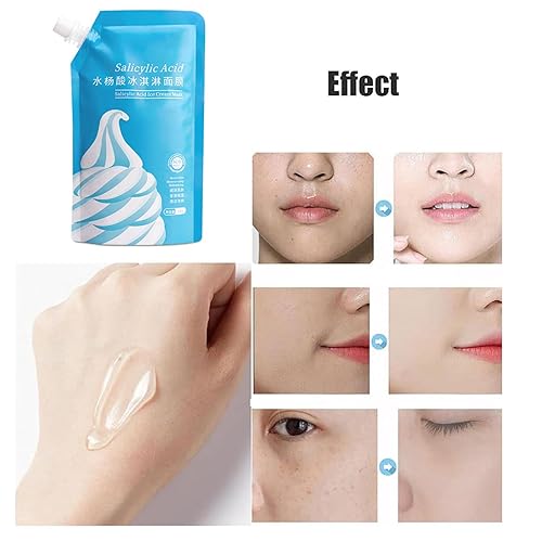 Miniatura 5 de Máscara de helado de ácido salicílico Máscara de frotis hidratante para el acné Máscara Removedor de puntos negros Máscara Limpieza y encogimiento
