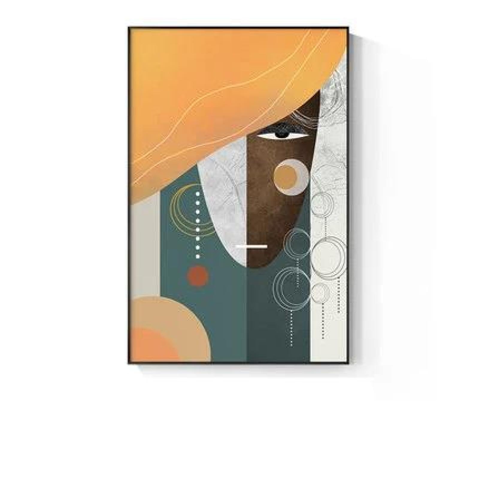 Yocheng Impressionist Color Line Woman Art Canvas Painting Abstract Poster Prints Wall Art Picture For Living Room Home Decor 60x90cm No Frame