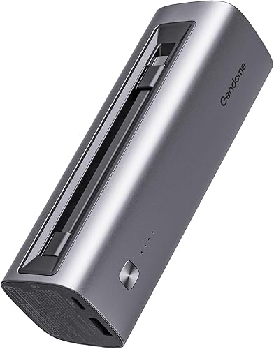 Miniatura 8 de GENDOME Portable Charger LiFePO4 Battery, QC3.0 & PD3.0 22.5W Fast Charging, 15000mAh Portable Power Bank Built in USB C Cable, Travel Essential