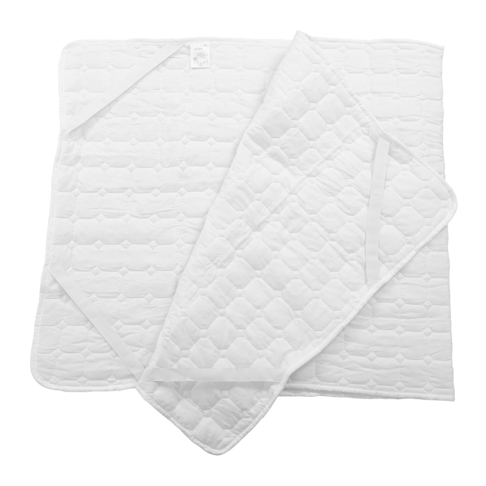 Protège-Matelas Profond Blanc en Polyester Coton, Housse de Protection
