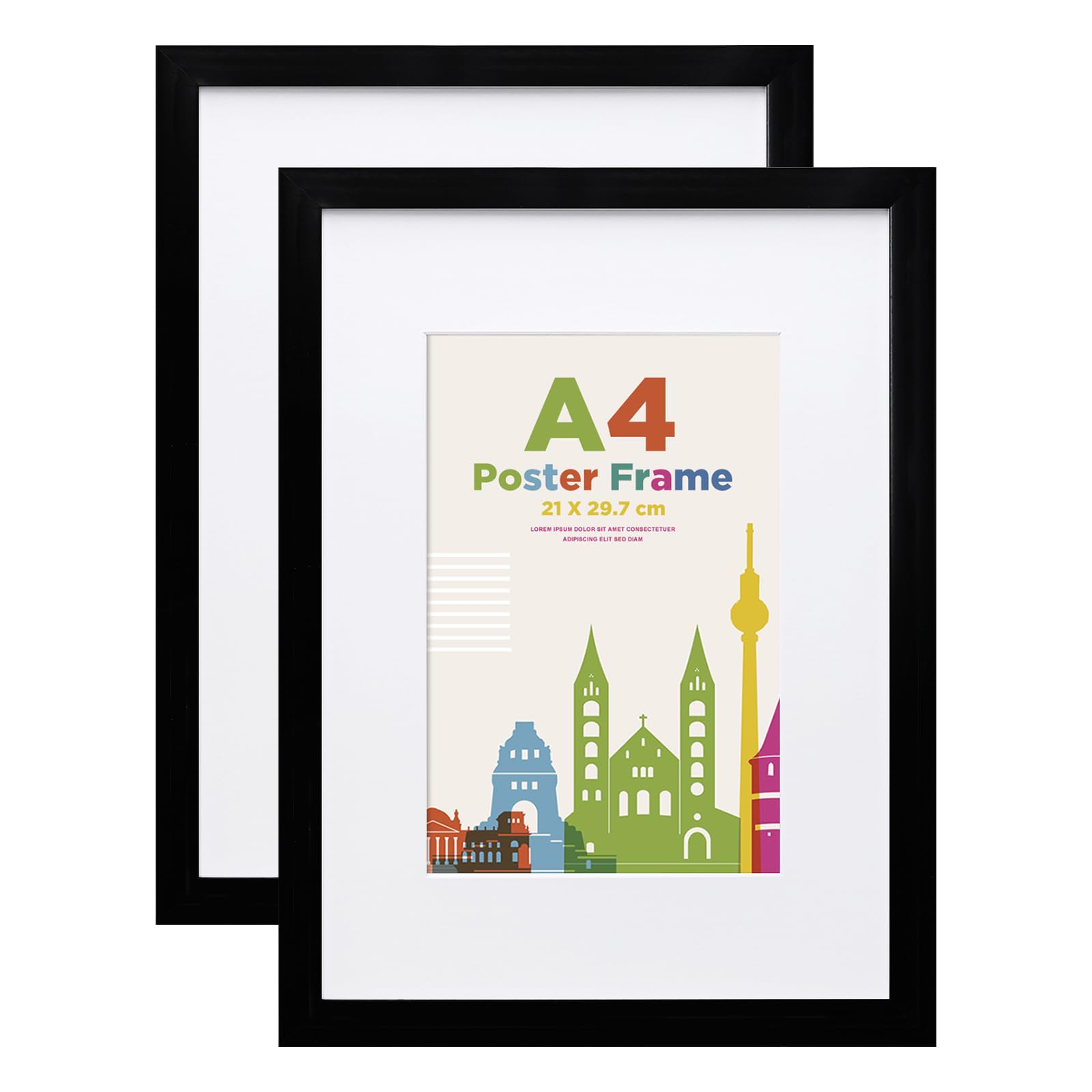 A4 Picture Frames with A5 Mount