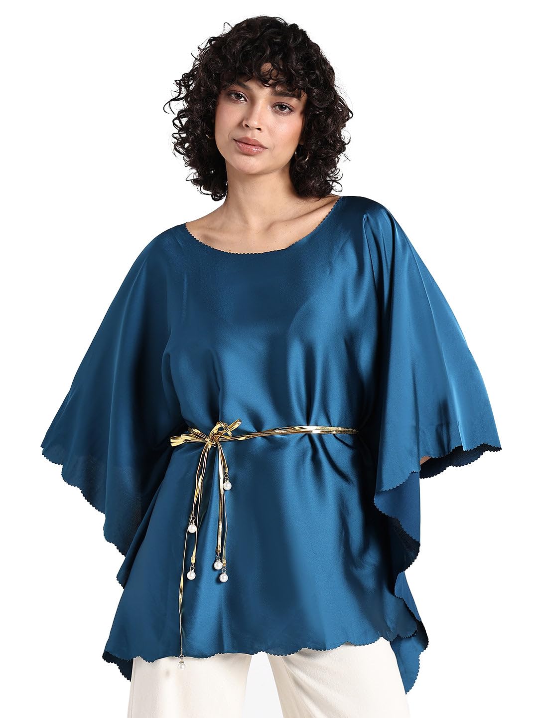 showoffff Women's Blue Kaftan Top-CHN-21632_Blue-picture-34