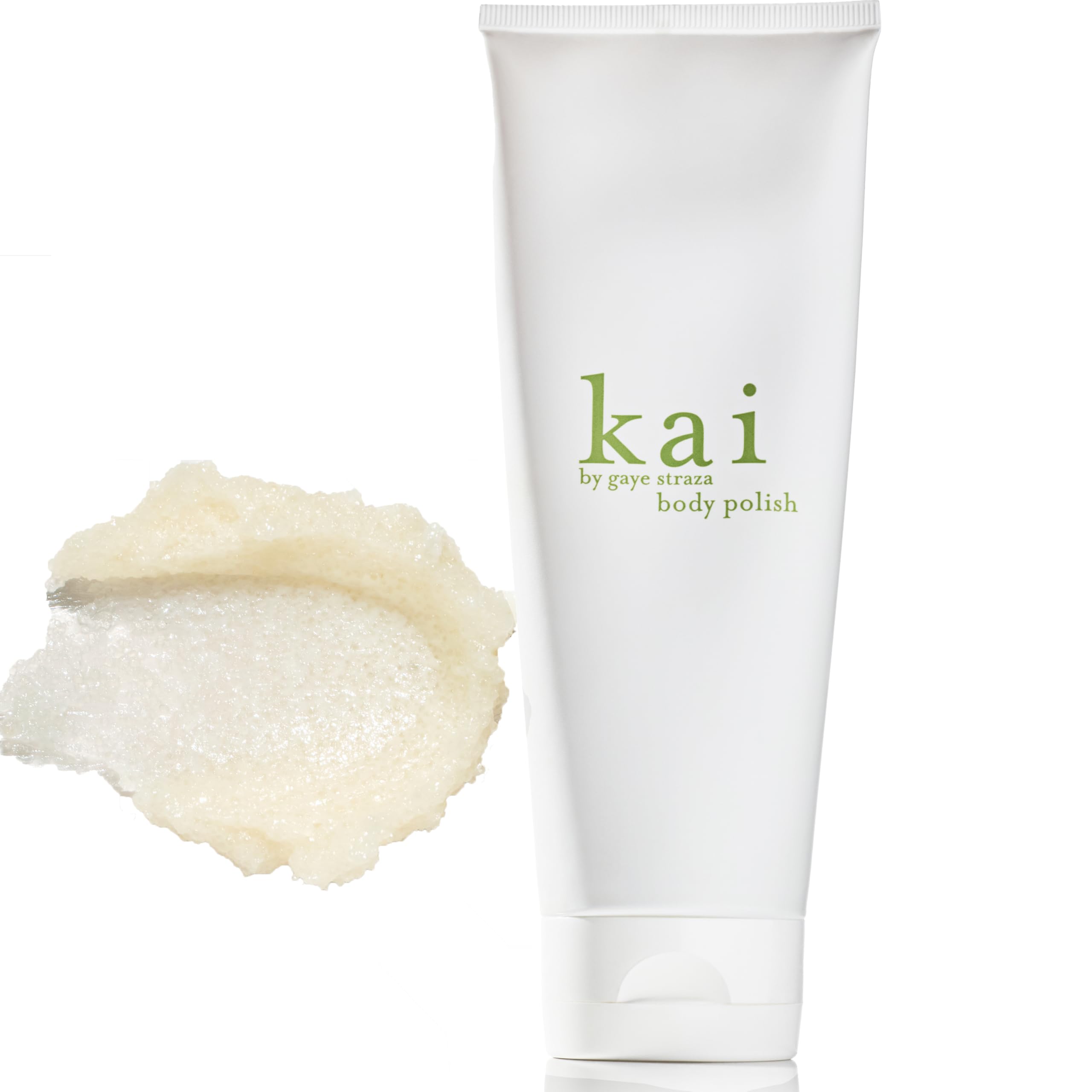 kai body polish – 8 oz exfoliating scrub with sugar & sea salt, light white floral scent experience smooth, soft skin you’ll love | hydrating, clean beauty ritual - recyclable packaging