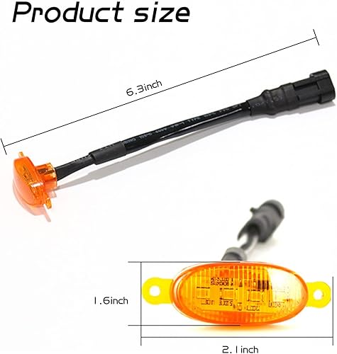 Miniatura 2 de Yonput 3 luces LED de rejilla aptas para Ford F150 F250 F350 Raptor2013-2018 Dodge Ram 1500 de parrilla delantera amarilla con arnés de cableado