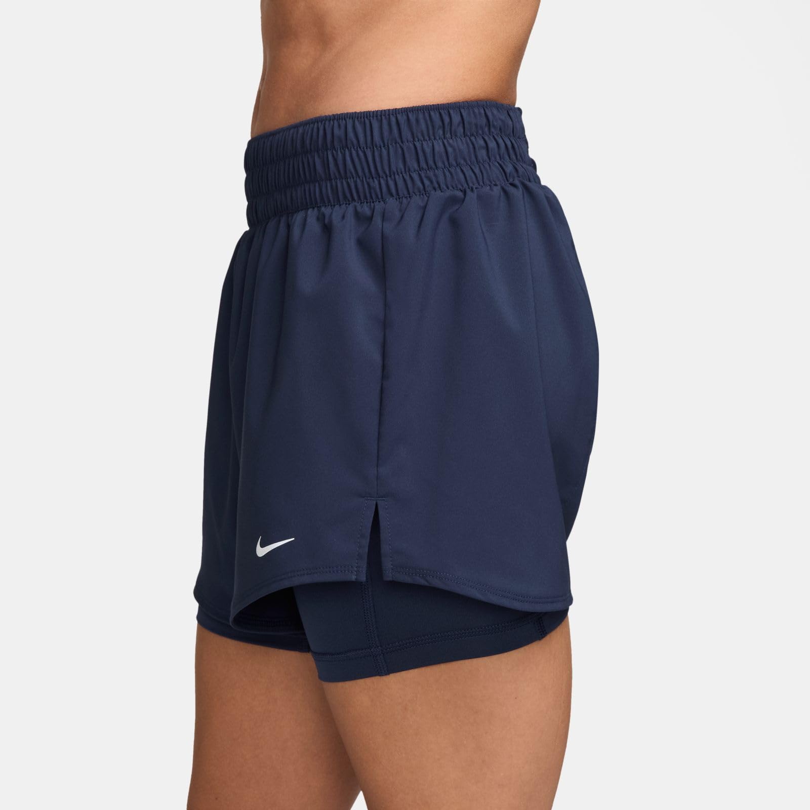 Nike - W Nk One DF HR 3in 2n1 Short, Pantaloncini Donna