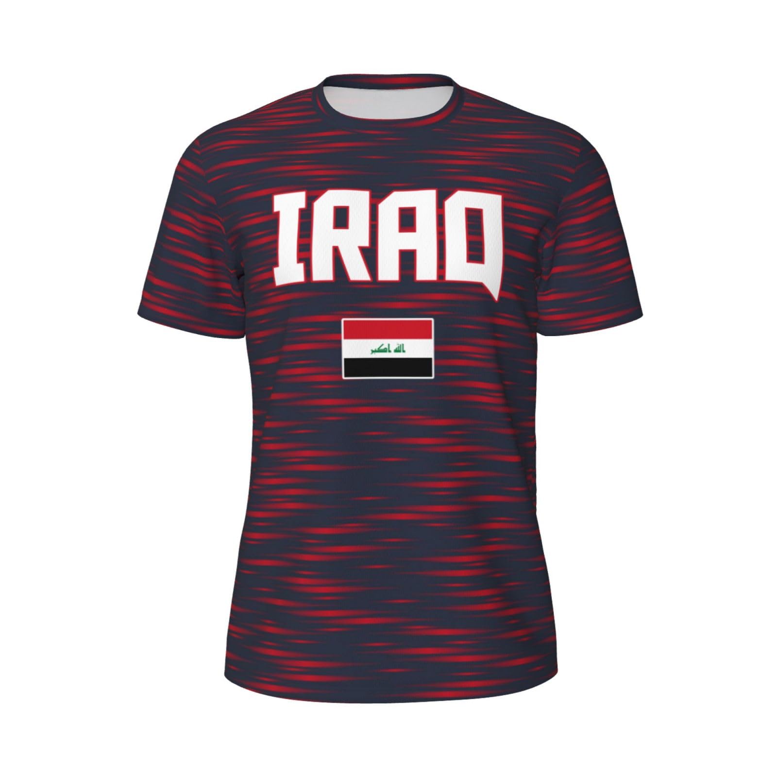 DABOYOZHZH Iraq Flag Cool Iraqans (124) Sports Jersey Mesh T-Shirt 3D Print for Running Cycling Soccer Tennis Fitness Climbing Shirts