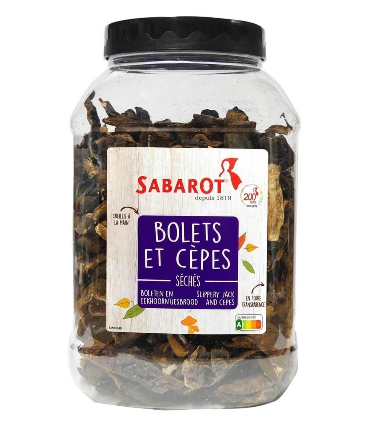 Bolets et Cèpes Séchés Pot 500g - Sabarot