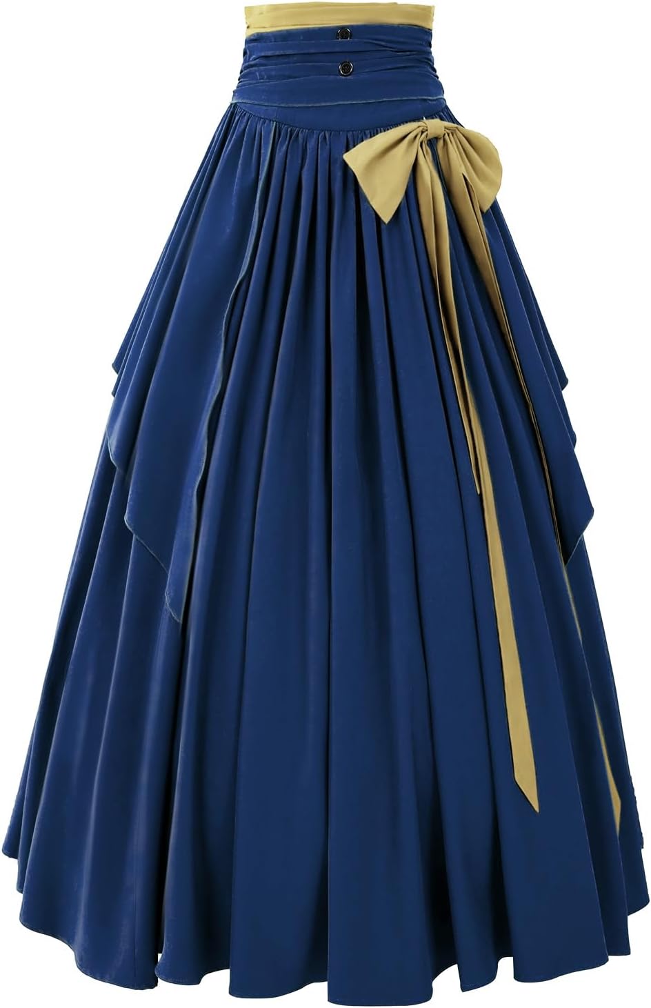 Women's Victorian Vintage Skirt Renaissance Medieval Pirate Peasant Maxi Elastic High Waist Skirts