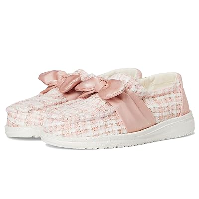 Hey Dude Kids Wendy Bow Tweed (Toddler) Girls Shoes Pale Pink