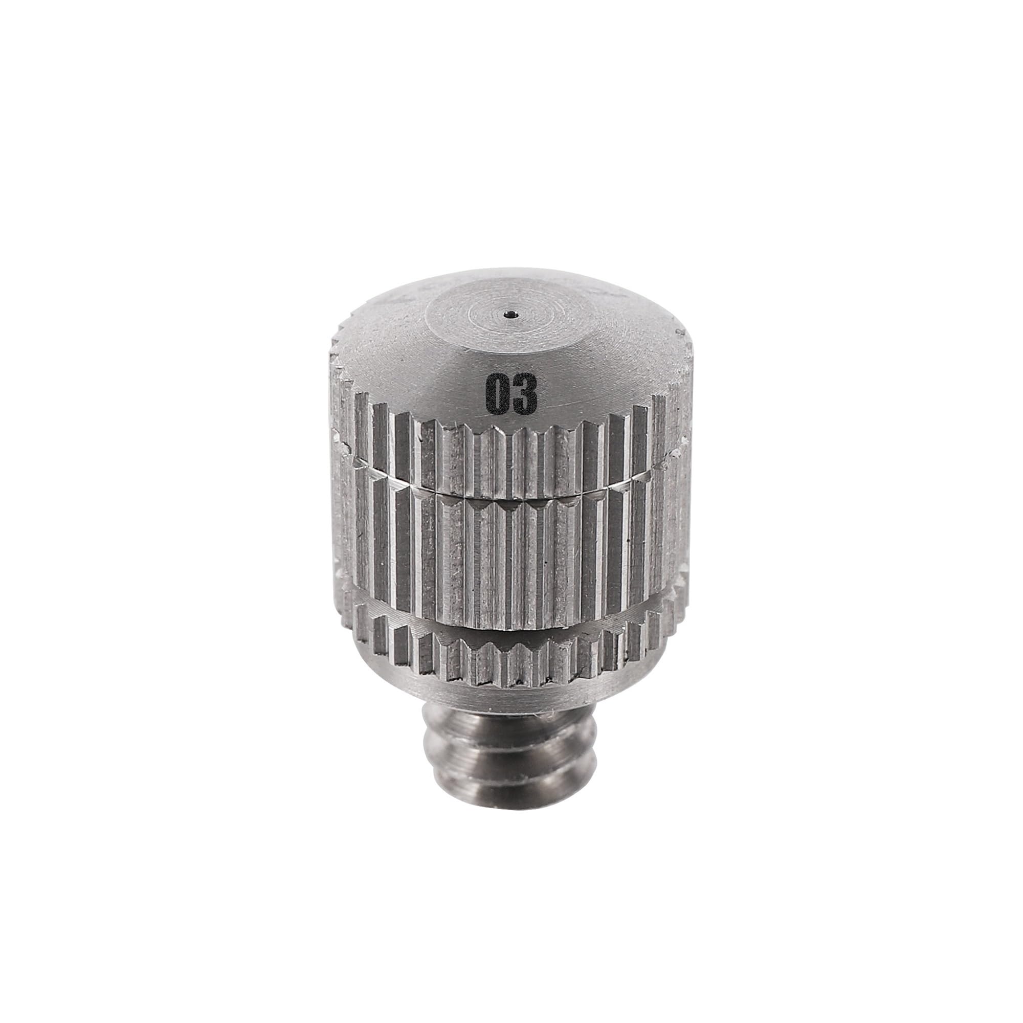 Varnok 4411(0.3Mm) Misting Nozzles 0.3/0.4/0.5/0.6Mm Low Pressure Atomizing Nozzle Cooling 303 Stainless Steel Irrigation Atomizer Sprinkler(4411(0.3Mm))