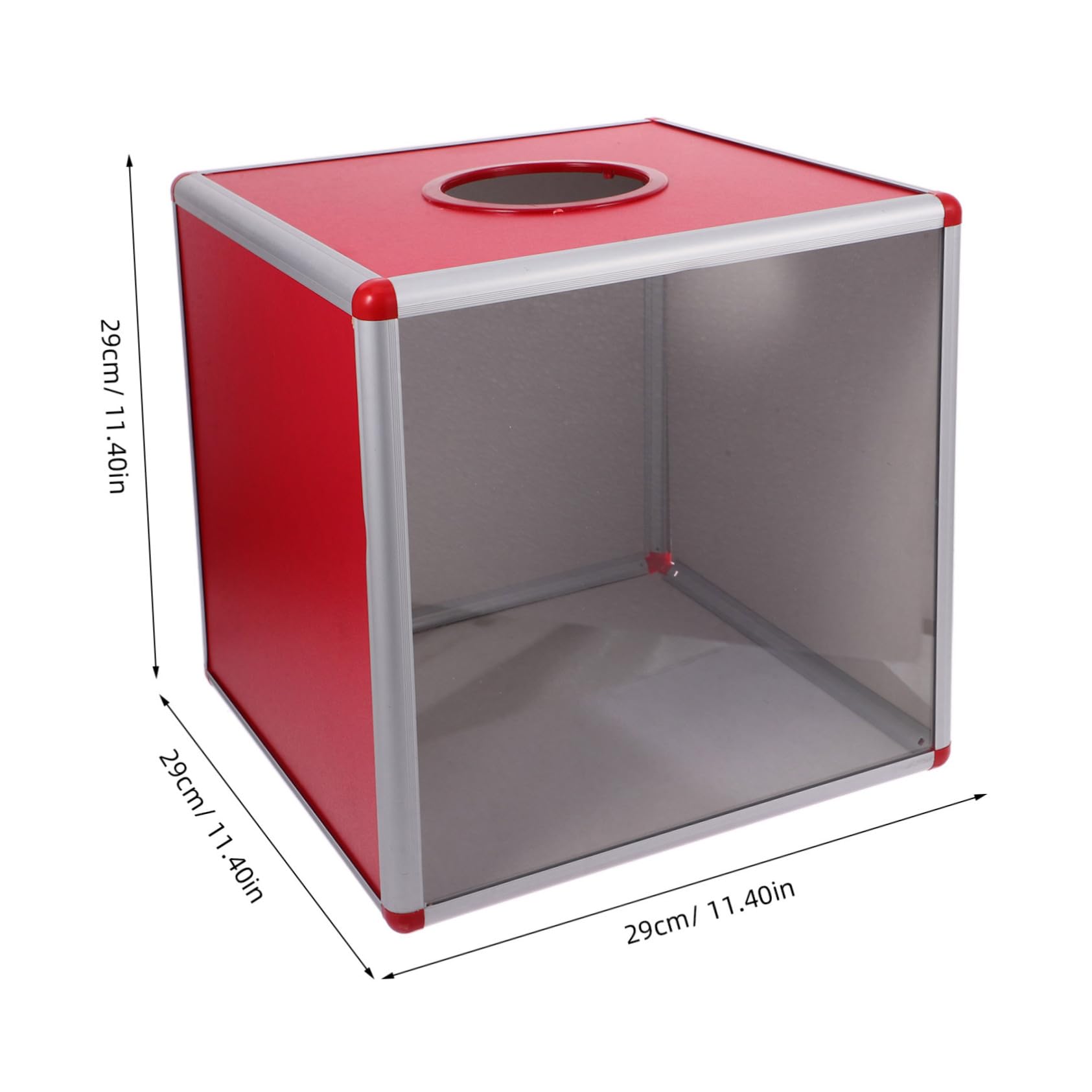 Unomor Transparent Raffle Box with Slot Clear Donation and Voting Container for Fundraisers and Events Stylish Design for Parties and Games Ticket Storage Box