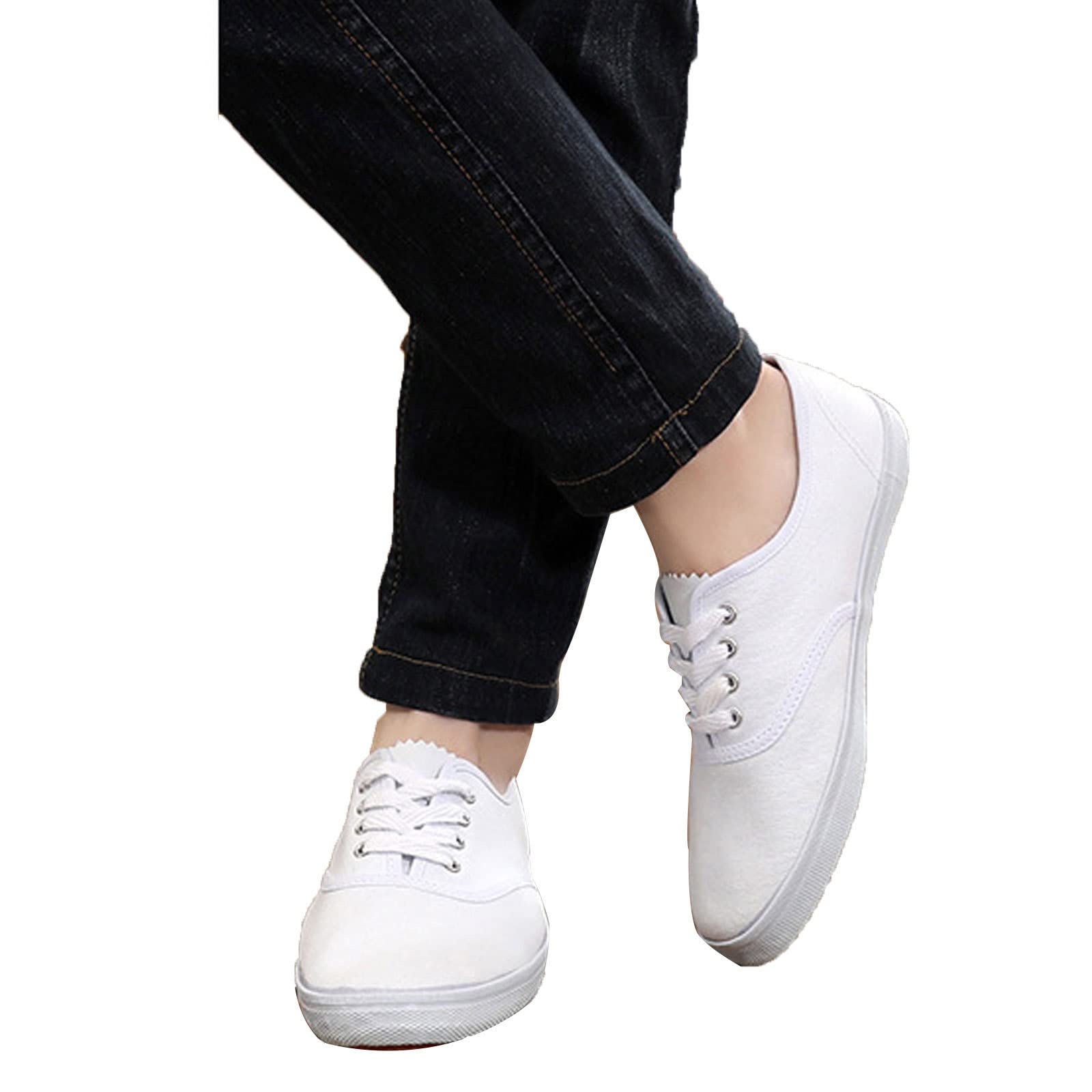 Zapatos transpirables de taekwondo y artes marciales con suela suave en color blanco