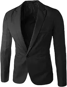 Terno masculino com peito casual, justo, cor sólida, jaqueta única