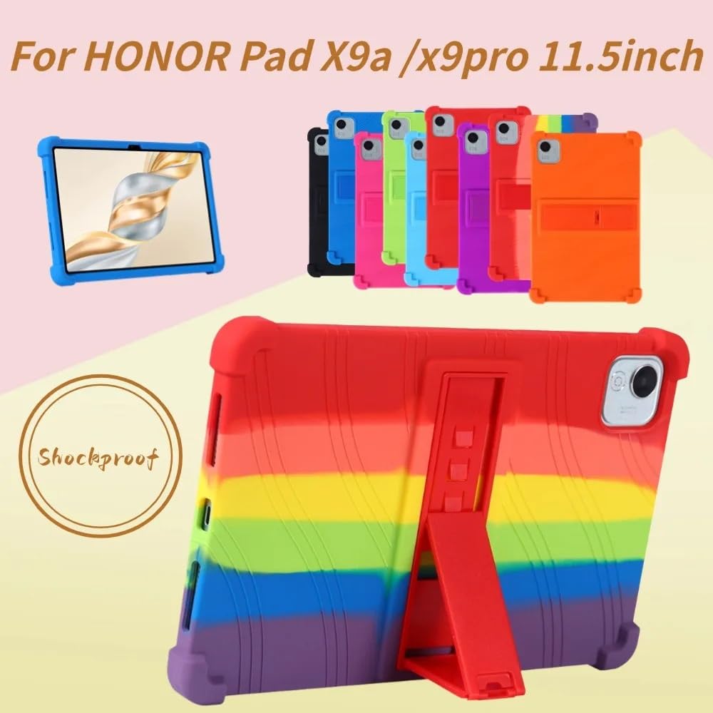 Custodia Morbida In Silicone Per Honor Pad X9a (Modello ELN2-W09, 11.5 Pollici, 2025) - Antiurto Con Supporto Regolabile A Tre Angolazioni