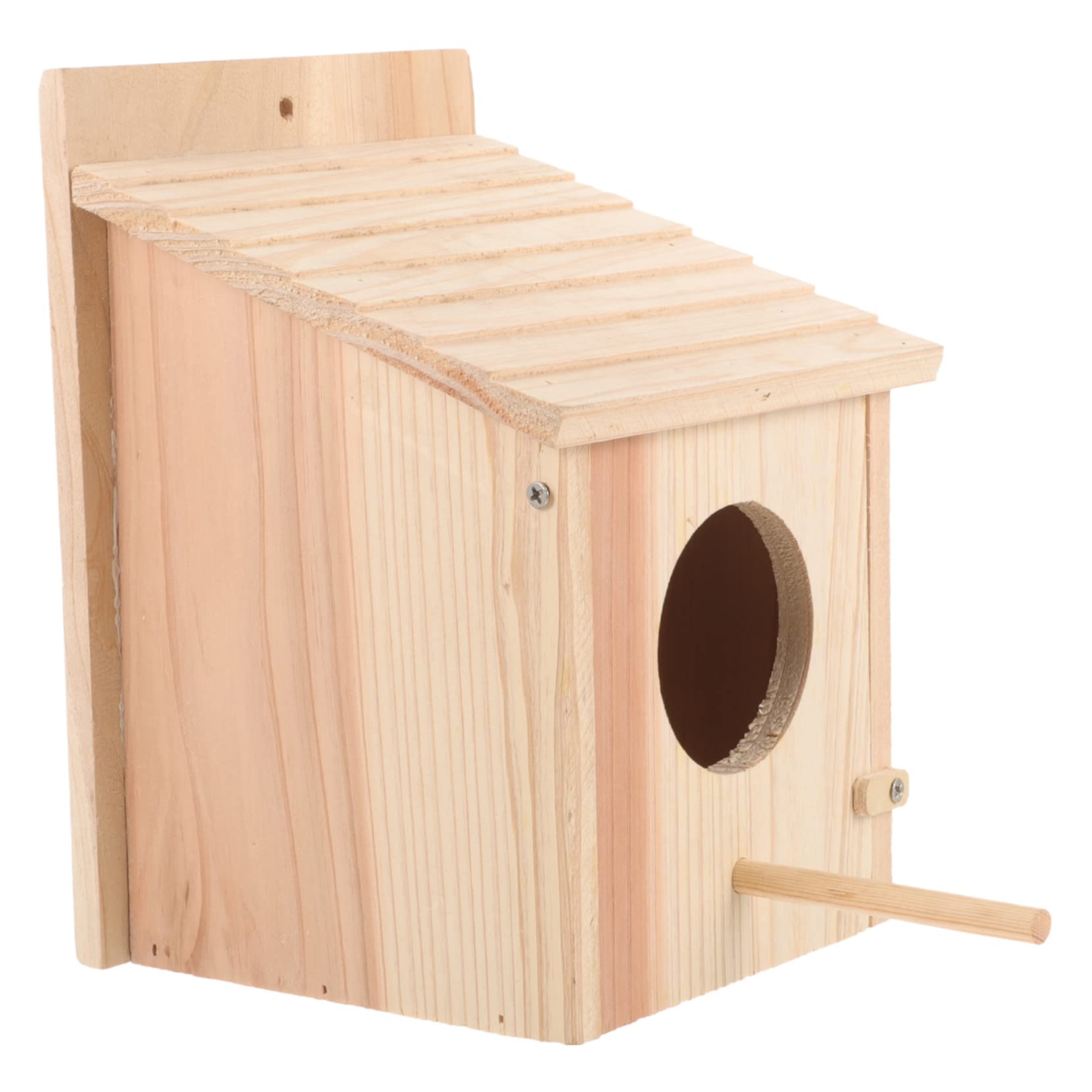 Nid oiseau bois pour attirer les espèces du jardin