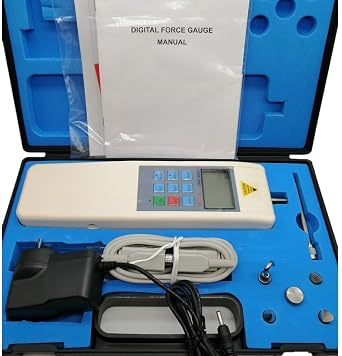 HF-1000 Digital Force Gauge, Max Load 1000N/ 100KG/ 220LB, Min Load 1N/ 0.1KG/ 0.1LB, S-Tye Inner Sensor,Indication Error 0.50%