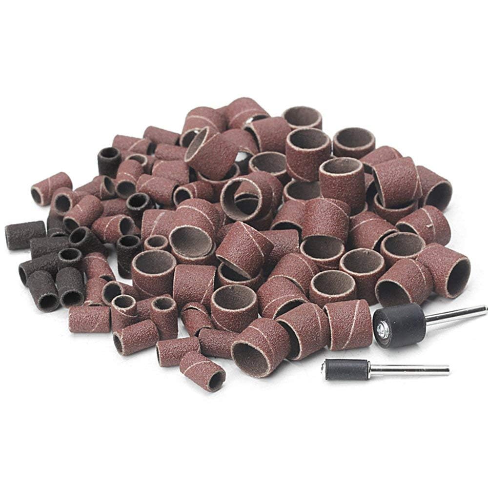 104Pcs Sanding Band Drum Sleeve 60 120 320 Grit 1/4