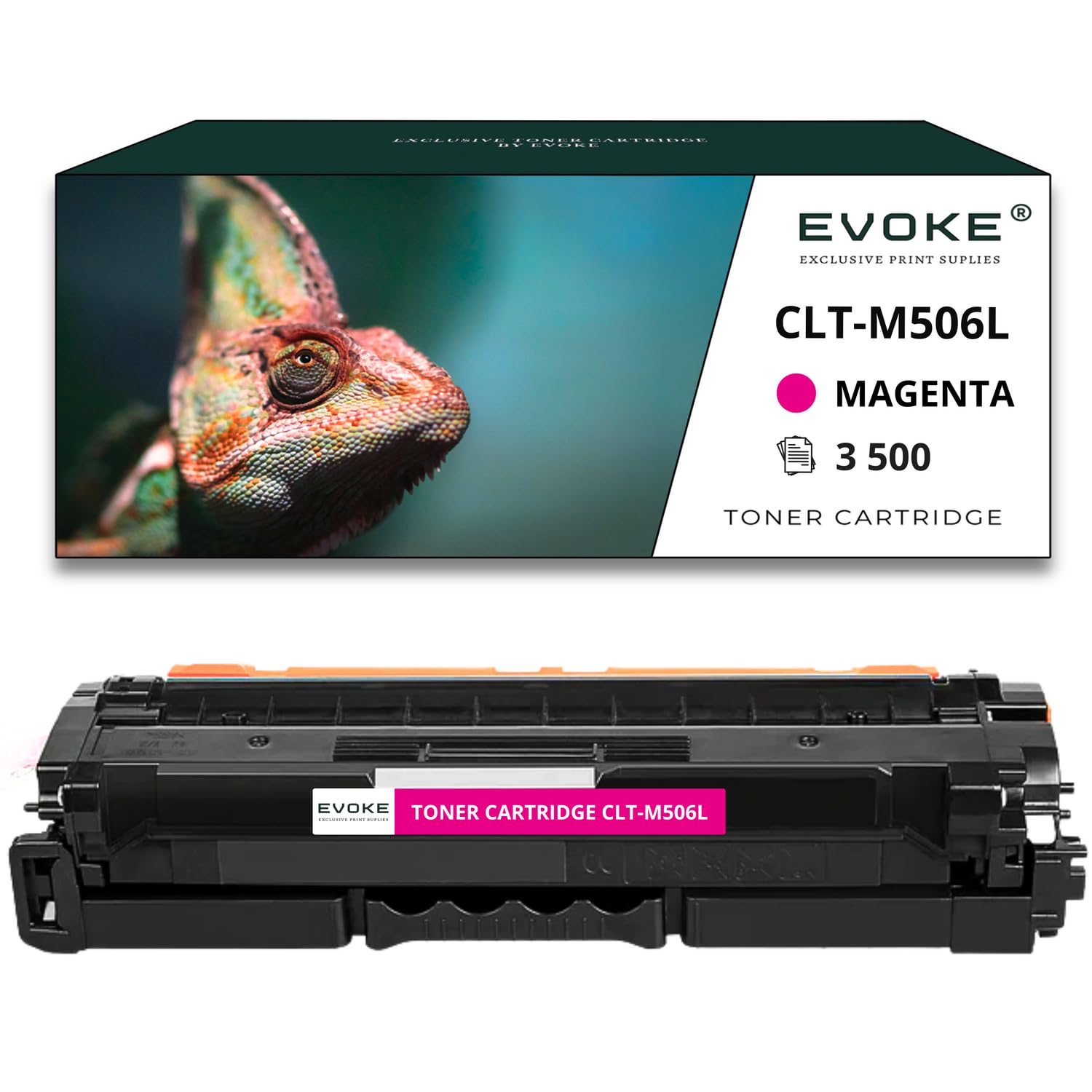 EVOKE CLT-K506L CLT-C506L CLT-M506L CLT-Y506L Toner Kompatybilny z SAMSUNG CLP-680 CLP-680DW CLP-680ND (Zestaw CMYK) 16500 Stron