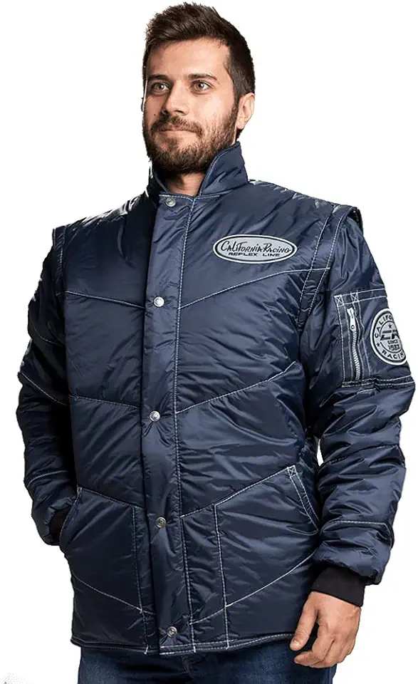 Jaqueta California Racing Refletiva Azul